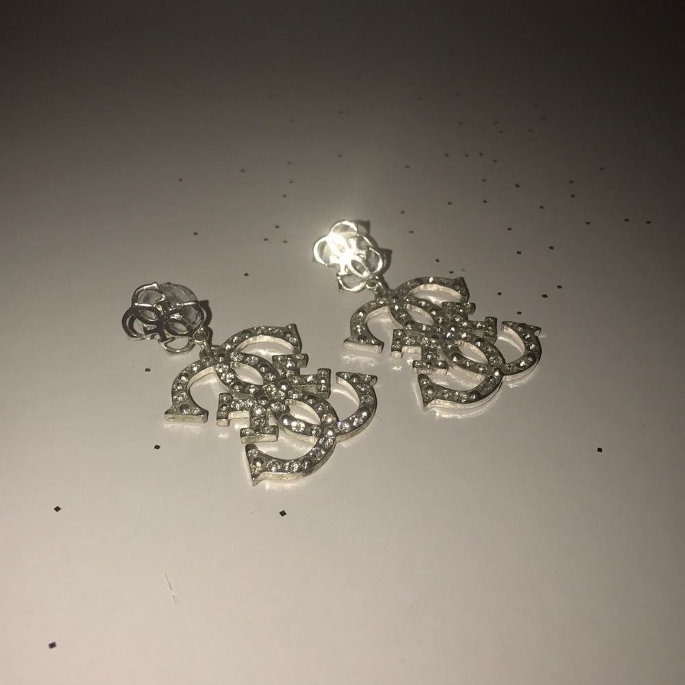 GUESS silver earrings